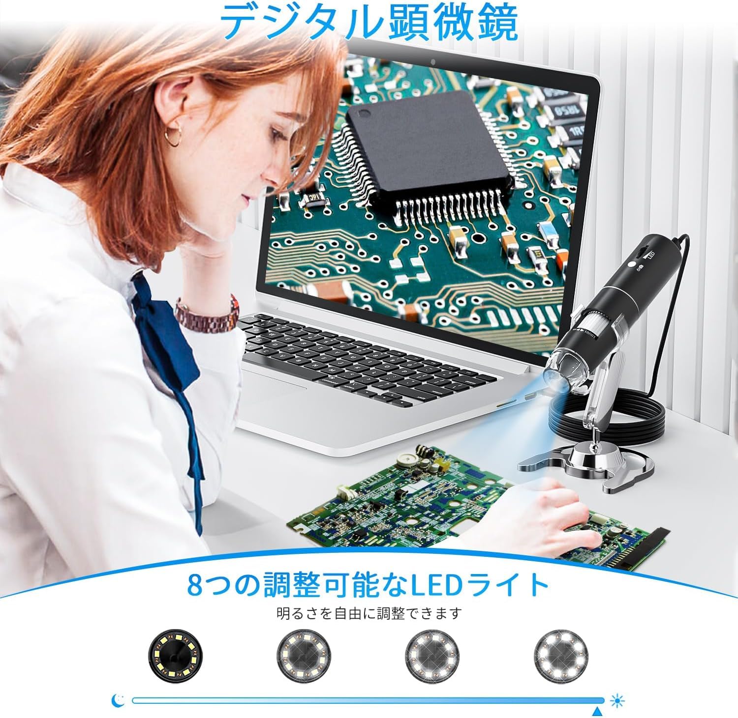 ❤wifi接続＆充電式で超便利❣最大1000倍率と超高性能♪❤デジタル顕微鏡 Amazon.co.jp: SKYBASIC Wifi デジタル 顕微鏡 2MP 50-1000倍